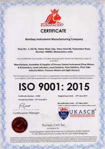 ISO CERTIFICATE